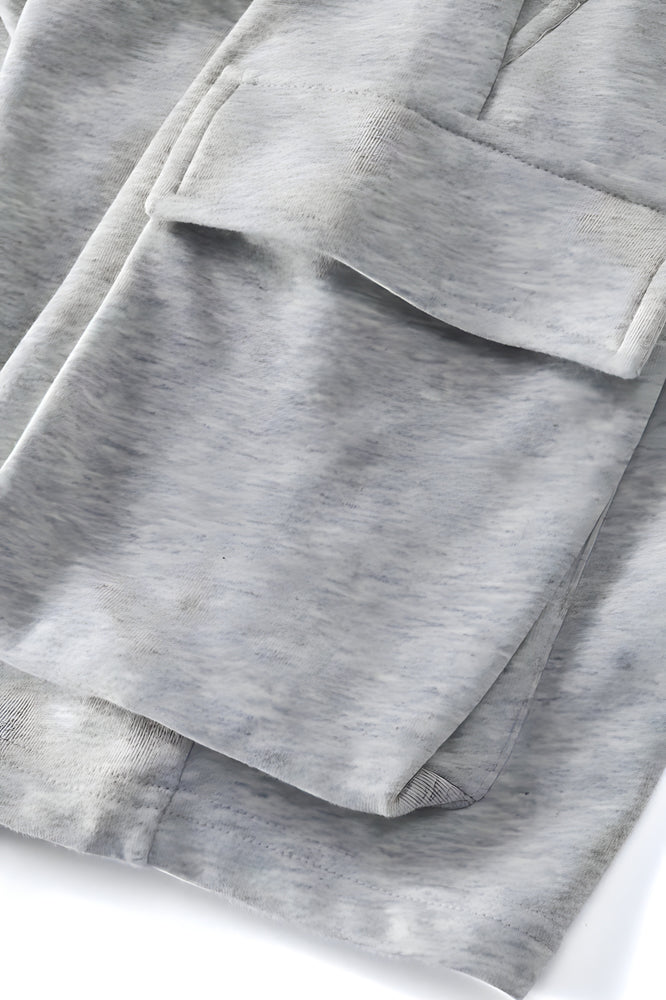 Black Cotton Shorts Oversized Pockets - The Beluga Tee