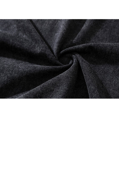Oversized Abstract Black Graphic Tee - The Beluga Tee