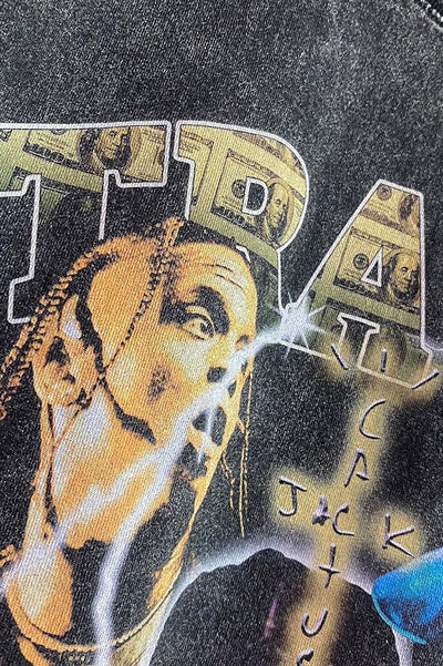 Oversized Rapper Hip Hop Black Graphic Tee - The Beluga Tee