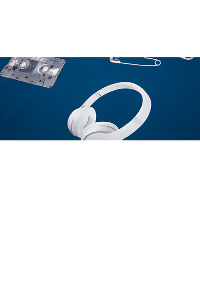 Oversized Cherry Headphones Blue Graphic Tee - The Beluga Tee