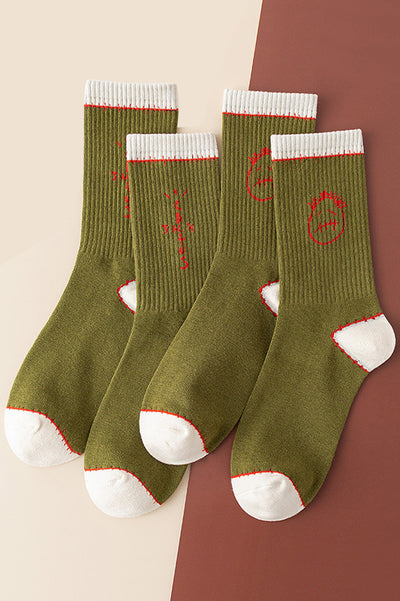 Cotton Colorblock Long Socks Sports Socks - The Beluga Tee