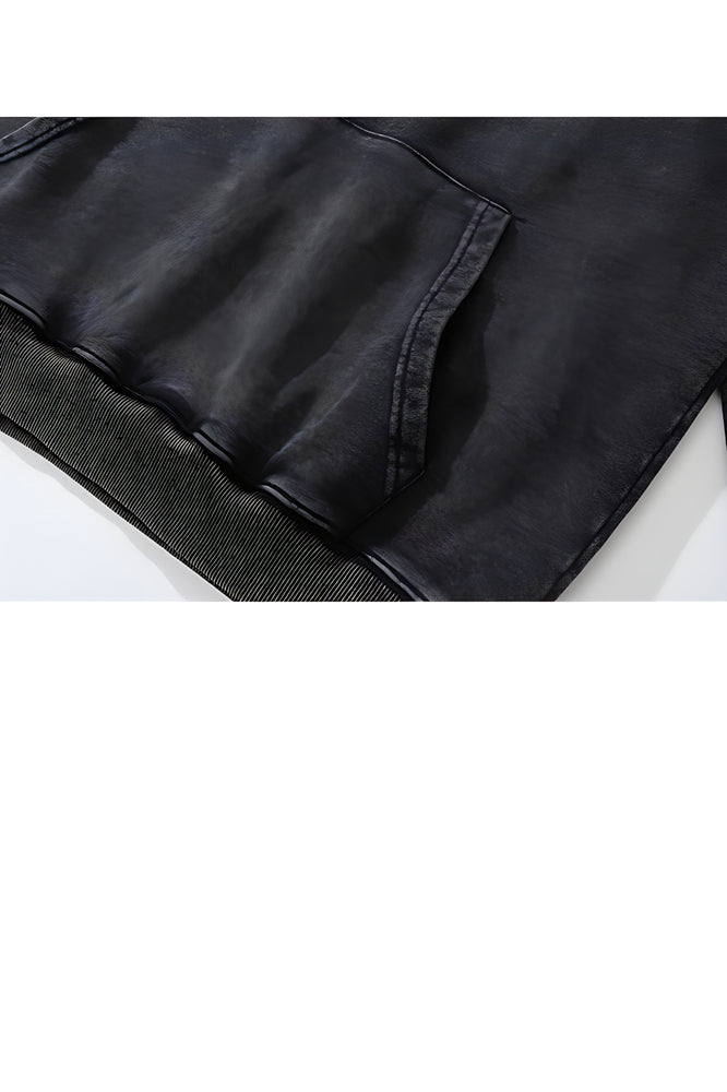 Relaxed Doberman Pinscher Black Graphic hoodie - The Beluga Tee
