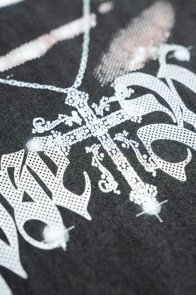 Oversized REPPER Necklace Black Graphic Tee - The Beluga Tee