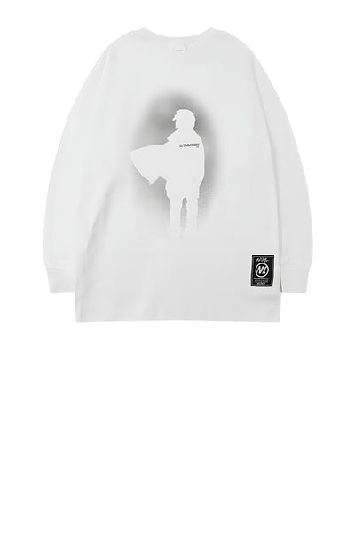 Oversized Abstract Shadow Black Graphic Sweatshirts - The Beluga Tee