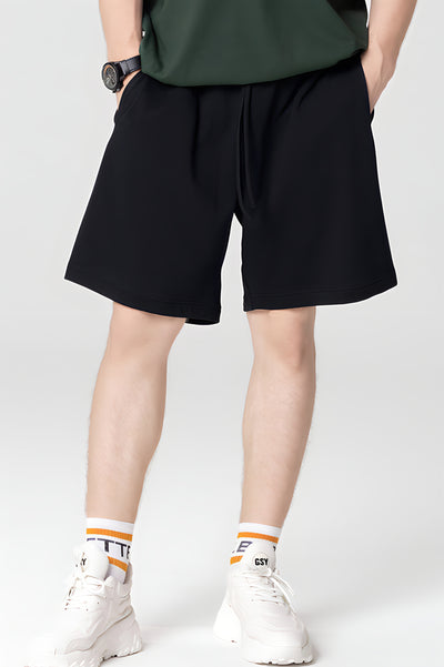 Terry Solid Color Track Shorts - The Beluga Tee