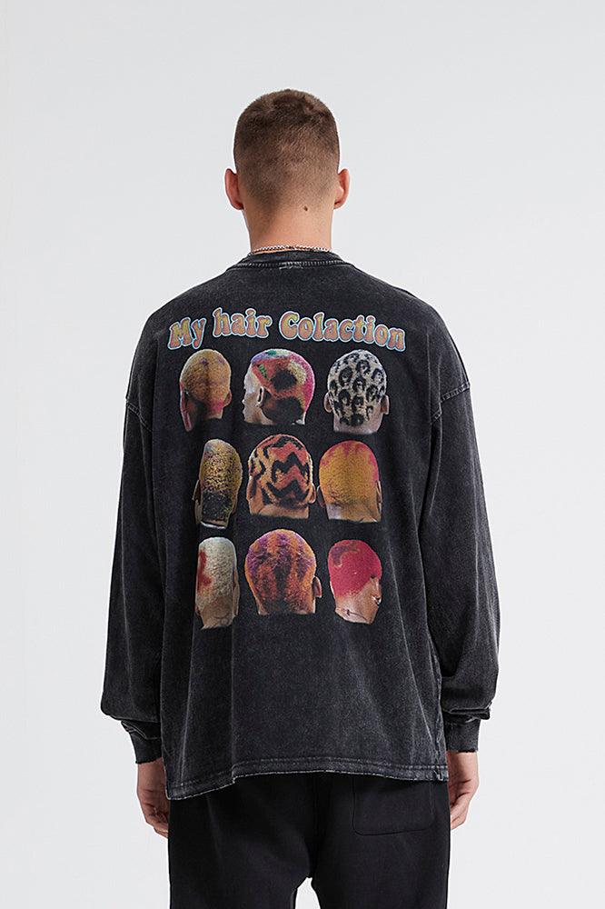 Oversized Dennis Rodman Black Graphic Sweatshirts - The Beluga Tee